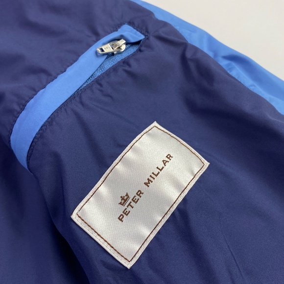 Peter Millar Full Zip Windbreaker Lightweight Golf Jacket Men Size M - Picture 5 of 9
